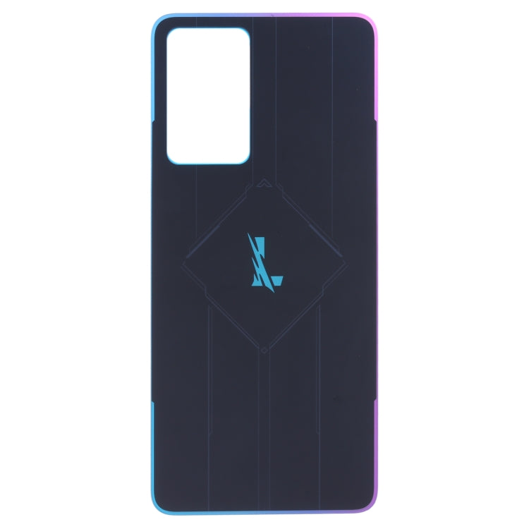 For OPPO Reno7 Pro 5G Original Glass Battery Back Cover  - Colorful Black