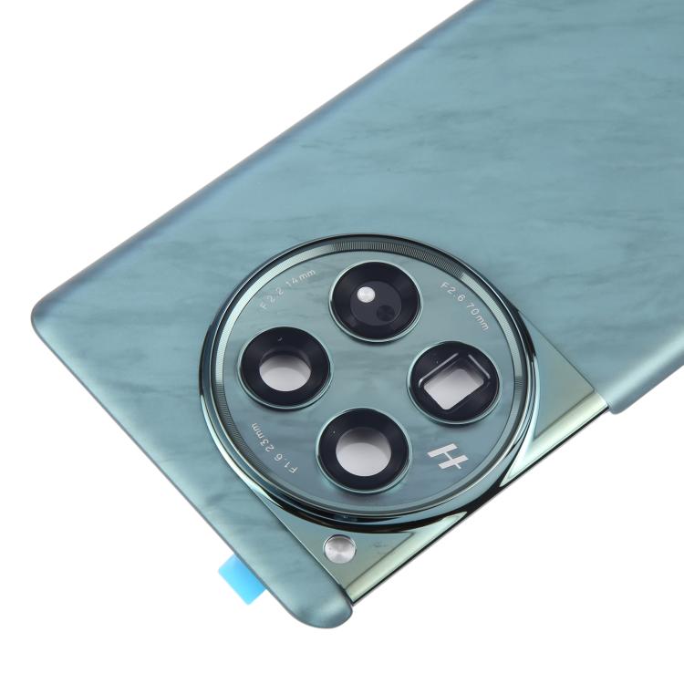 For OnePlus 12 PJD110 CPH2573 CPH2581 Original Glass Battery Back Cover with Camera Lens Frame