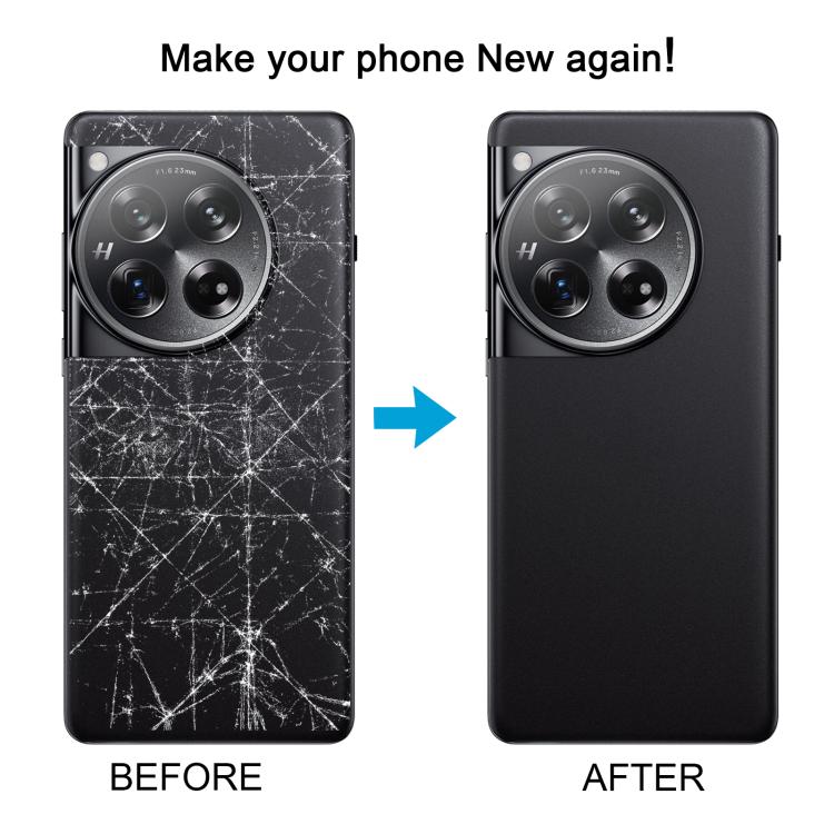 For OnePlus 12 PJD110 CPH2573 CPH2581 Original Glass Battery Back Cover with Camera Lens Frame