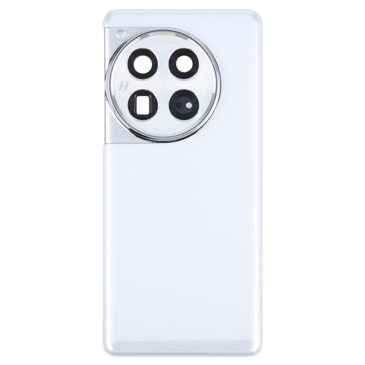 For OnePlus 12 PJD110 CPH2573 CPH2581 Original Glass Battery Back Cover with Camera Lens Frame