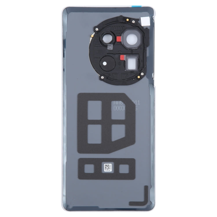 For OnePlus 12 PJD110 CPH2573 CPH2581 Original Glass Battery Back Cover with Camera Lens Frame