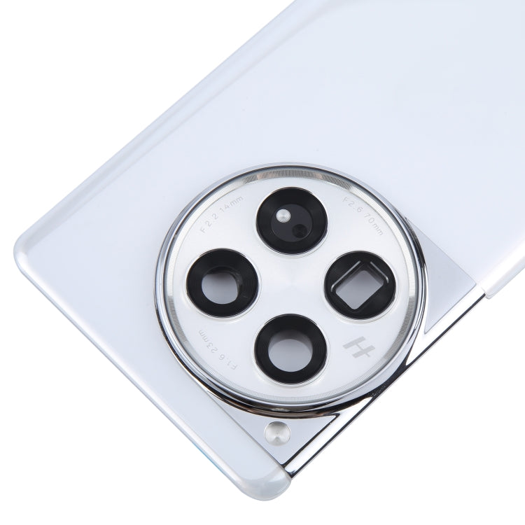 For OnePlus 12 PJD110 CPH2573 CPH2581 Original Glass Battery Back Cover with Camera Lens Frame