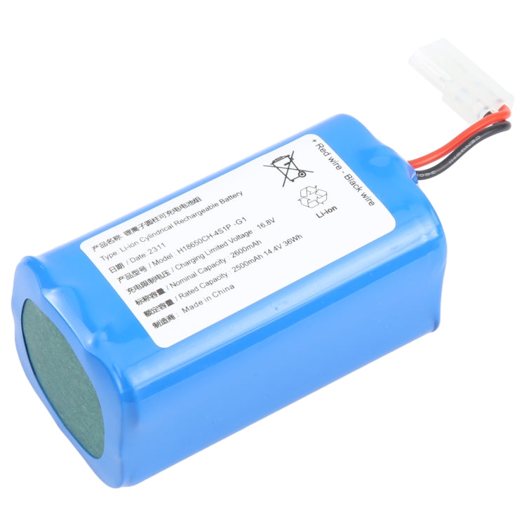 2500mAh 14.4V 36Wh H18650CH-4S1P Original Sweeping Machine Battery Replacement For Xiaomi MIJIA G1