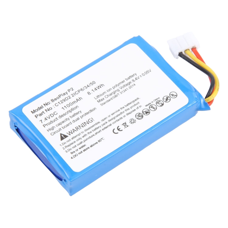 1100mAh C129D2 Battery Replacement For Bang&Olufsen B&O BeoPlay P2