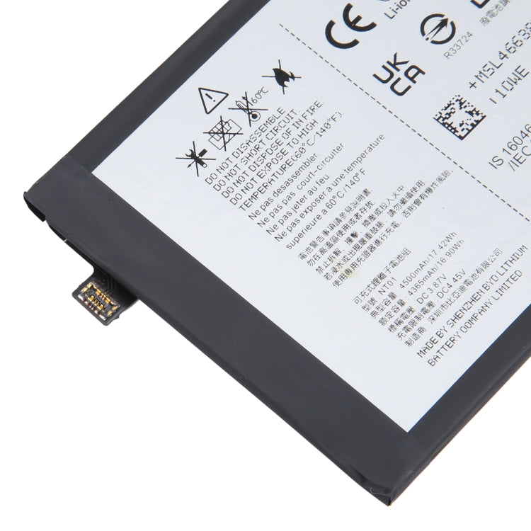 4500mAh NT01 Battery Replacement For Nothing phone 1
