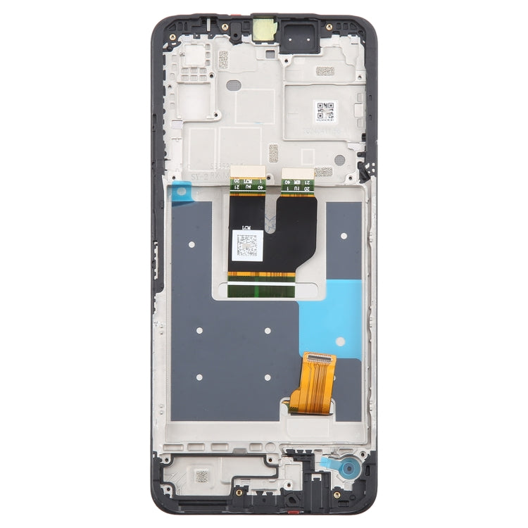 For T-Mobile Revvl 7 5G TMRV075G LCD Screen Digitizer Full Assembly with Frame - Black