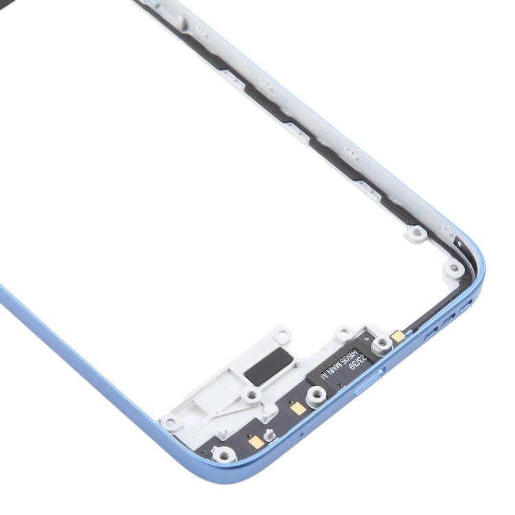 For Motorola Moto G Play 2024 Original Middle Frame Bezel Plate  - Blue