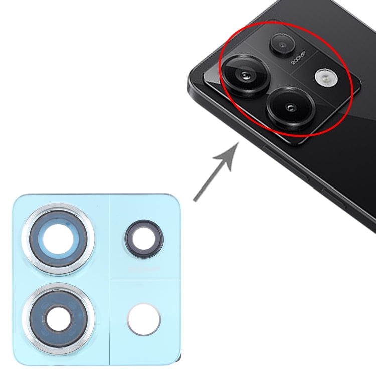 For Xiaomi Redmi Note 13 Pro 5G Back Camera Lens Frame