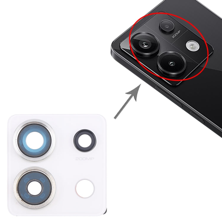 For Xiaomi Redmi Note 13 Pro 5G Back Camera Lens Frame