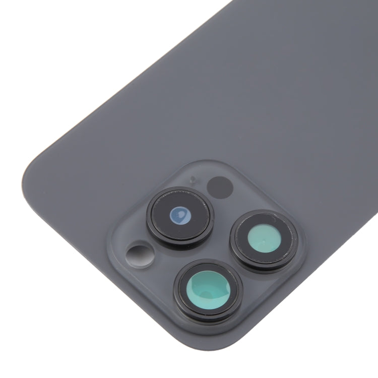 For iPhone 16 Pro Original Glass Battery Back Cover with Camera Lens Frame + MagSafe Magnet