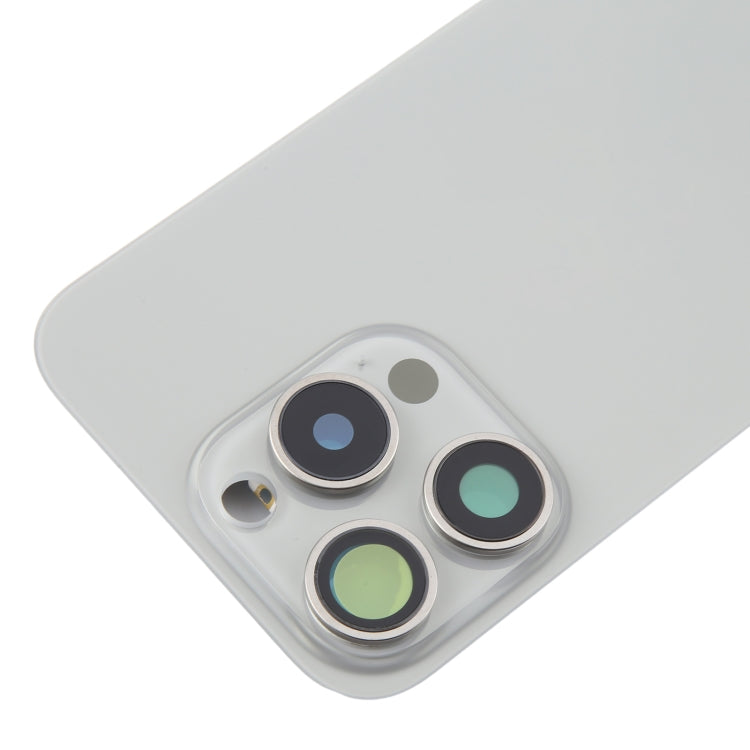 For iPhone 16 Pro Original Glass Battery Back Cover with Camera Lens Frame + MagSafe Magnet