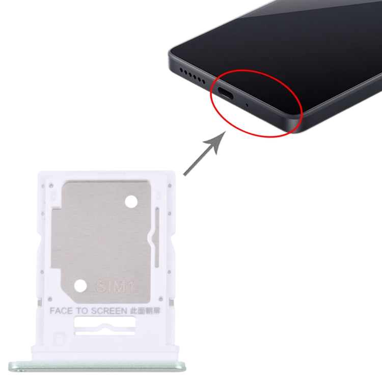 For Xiaomi Redmi Note 13 4G Original SIM Card Tray + SIM / Micro SD Card Tray