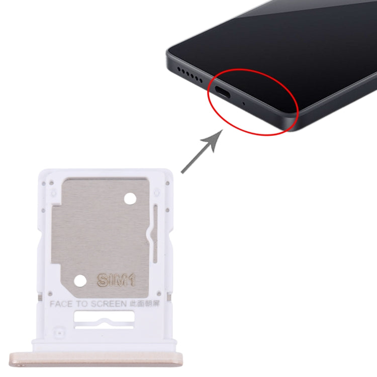 For Xiaomi Redmi Note 13 4G Original SIM Card Tray + SIM / Micro SD Card Tray