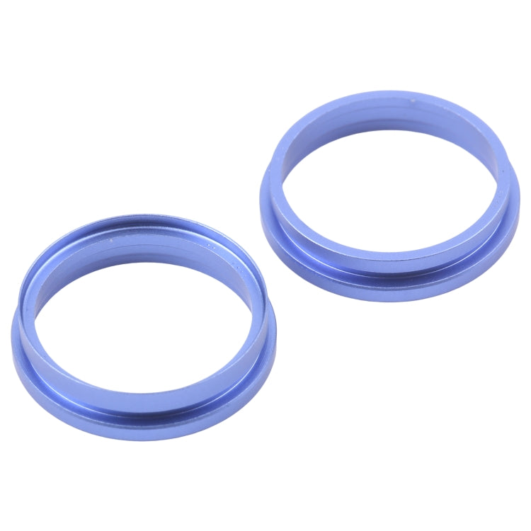 For iPhone 16 2pcs/set Rear Camera Glass Lens Metal Outside Protector Hoop Ring