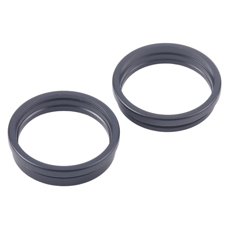For iPhone 16 Plus 2pcs/set Rear Camera Glass Lens Metal Outside Protector Hoop Ring