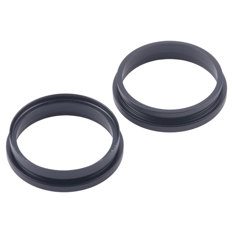 For iPhone 16 Plus 2pcs/set Rear Camera Glass Lens Metal Outside Protector Hoop Ring