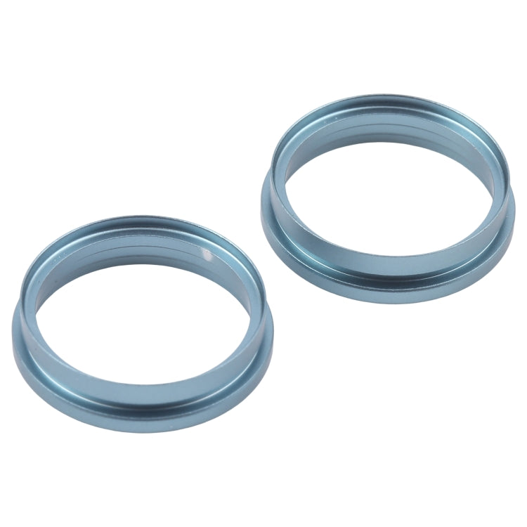 For iPhone 16 Plus 2pcs/set Rear Camera Glass Lens Metal Outside Protector Hoop Ring