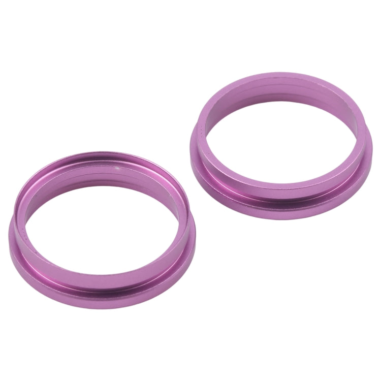 For iPhone 16 Plus 2pcs/set Rear Camera Glass Lens Metal Outside Protector Hoop Ring