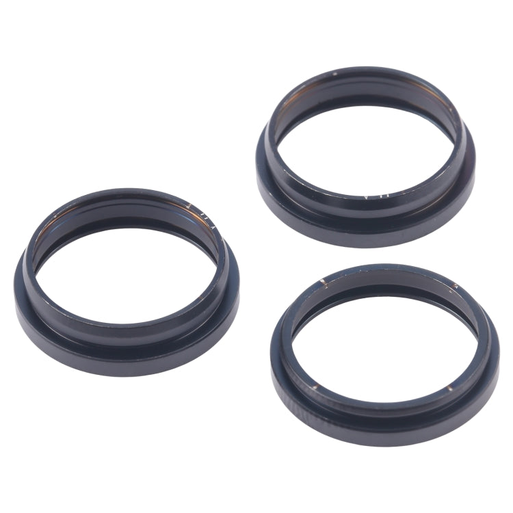 For iPhone 16 Pro 3pcs/set Rear Camera Glass Lens Metal Outside Protector Hoop Ring
