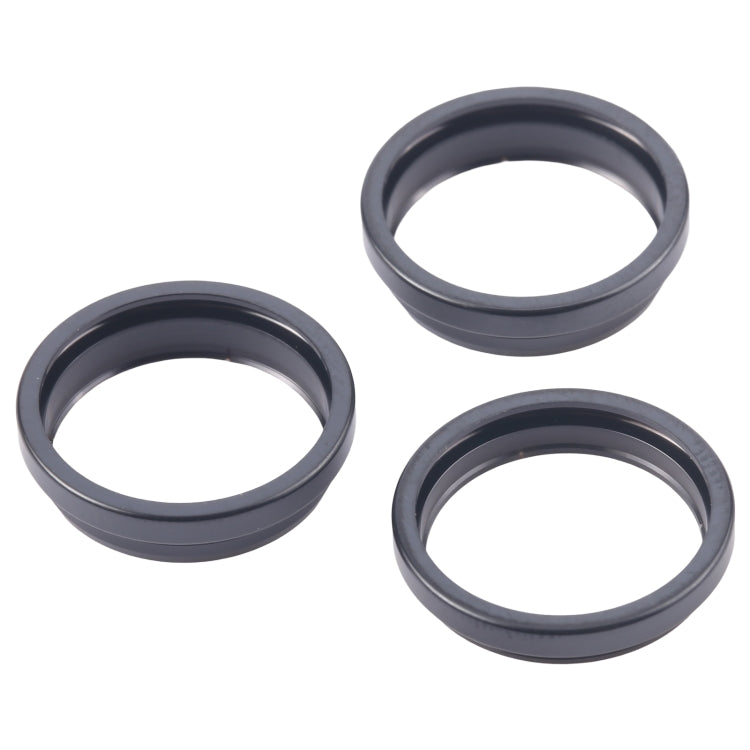 For iPhone 16 Pro Max 3pcs/set Rear Camera Glass Lens Metal Outside Protector Hoop Ring