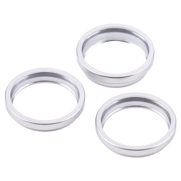 For iPhone 16 Pro Max 3pcs/set Rear Camera Glass Lens Metal Outside Protector Hoop Ring