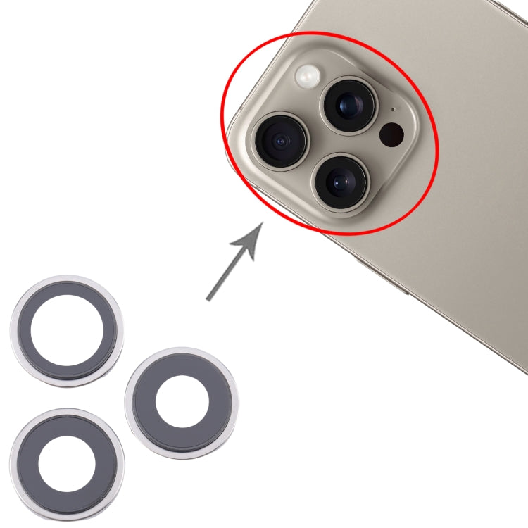 For iPhone 16 Pro Max 3pcs/Set Camera Lens Cover