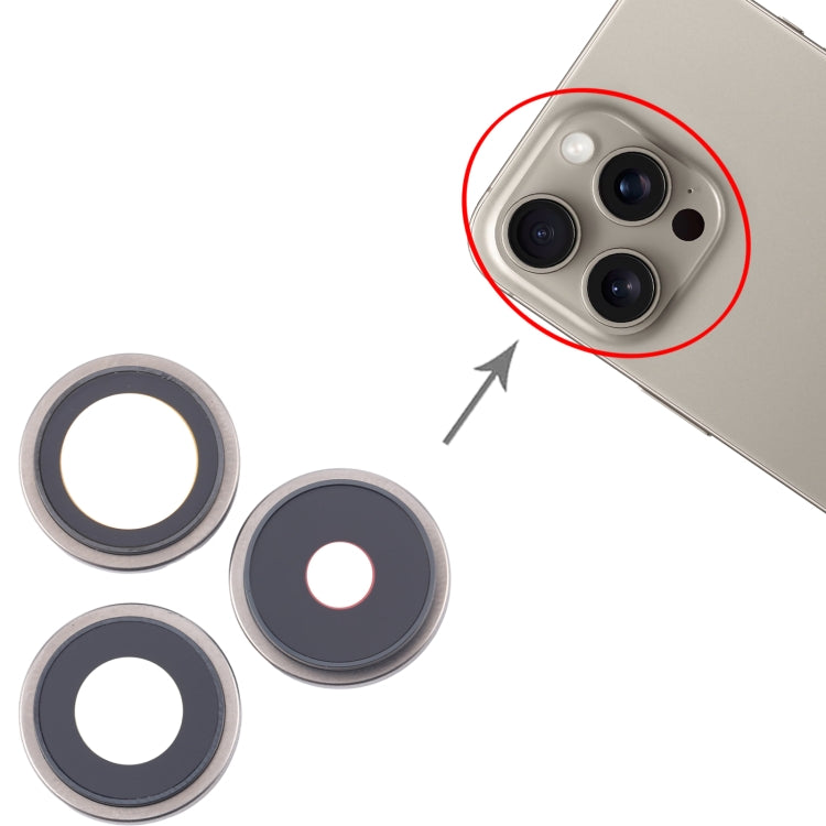 For iPhone 16 Pro 3pcs/Set Original Camera Lens Cover