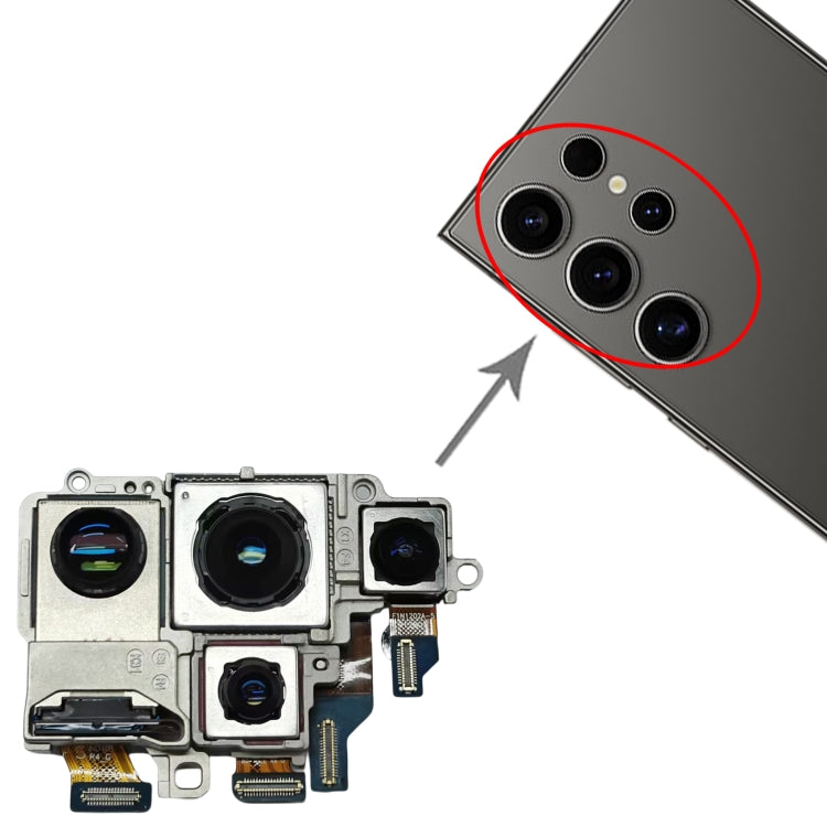 For Samsung Galaxy S24 Ultra SM-S928 Original Camera Set  - Telephoto + Periscope + Wide + Main Camera