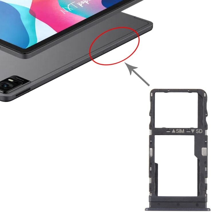 For TCL Tab 11 Original SIM Card Tray + Micro SD Card Tray  - Grey