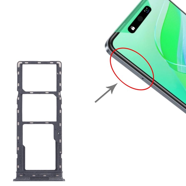 For Infinix Smart 8 X6525 5pcs SIM Card Tray + SIM Card Tray + Micro SD Card Tray