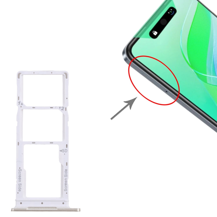 For Infinix Smart 8 X6525 5pcs SIM Card Tray + SIM Card Tray + Micro SD Card Tray