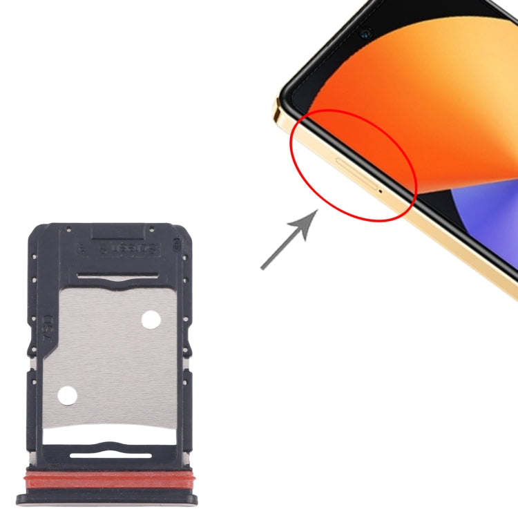 For Infinix Note 30 5G X6711 5pcs SIM Card Tray + SIM Card Tray + Micro SD Card Tray