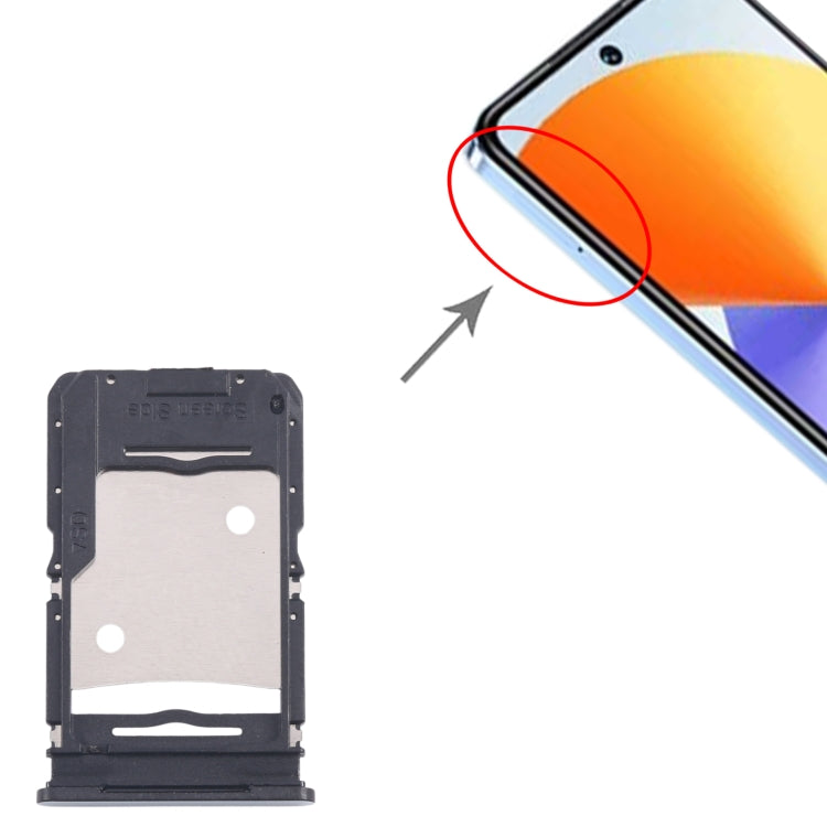 For Infinix Note 30 X6833B 5pcs SIM Card Tray + SIM Card Tray + Micro SD Card Tray