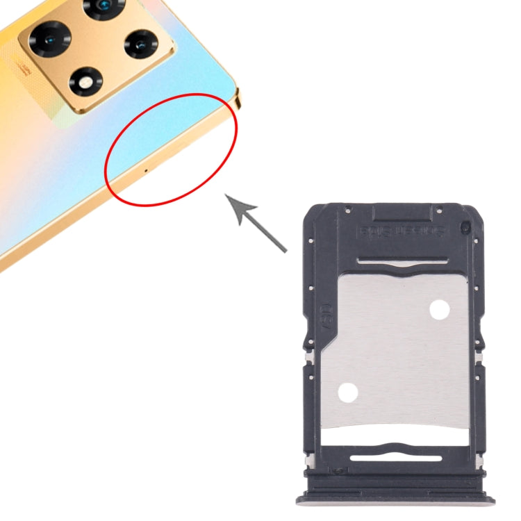 For Infinix Note 30 Pro X678B 5pcs SIM Card Tray + SIM Card Tray + Micro SD Card Tray  - Gold