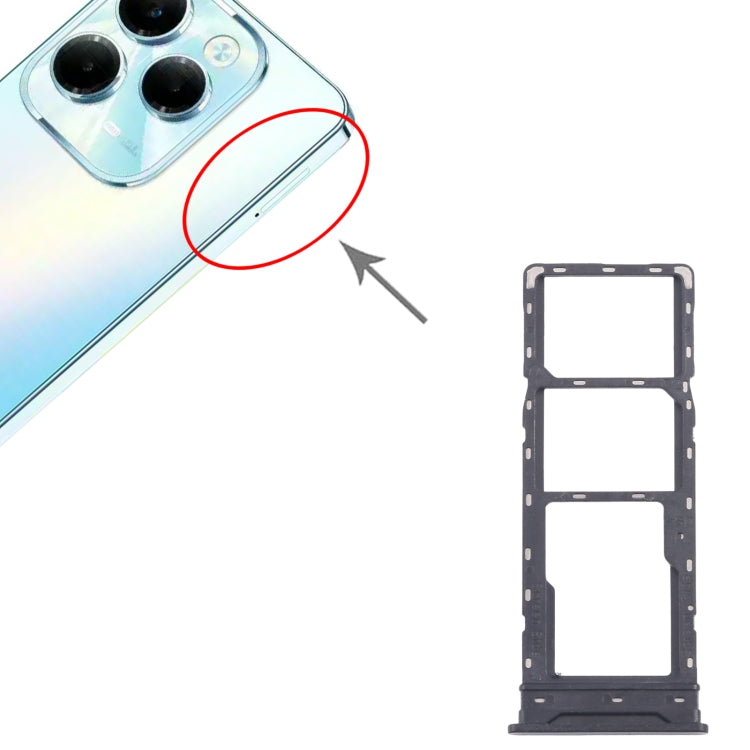 For Infinix Hot 40 X6836 5pcs SIM Card Tray + SIM Card Tray + Micro SD Card Tray
