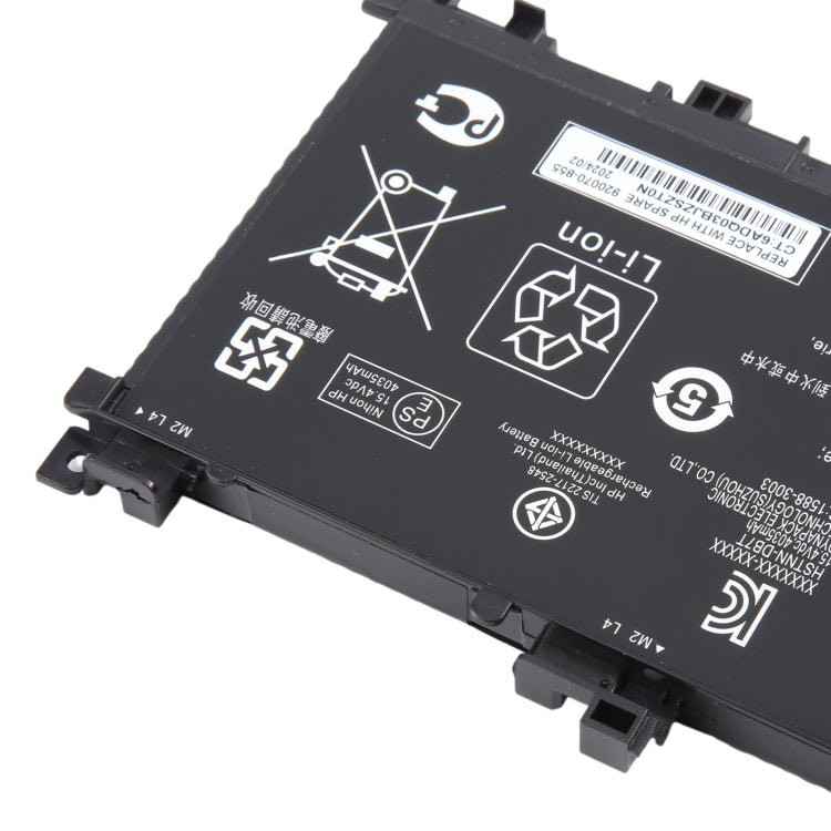 15.4V 63.3Wh 4112mAh Li-ion Battery For HP OMEN 15-AX200 15- AX218TX 15-AX210TX 15-AX235NF 15-AX202N 15-BC200 HSTNN-DB7T 905277-855 TE04XL