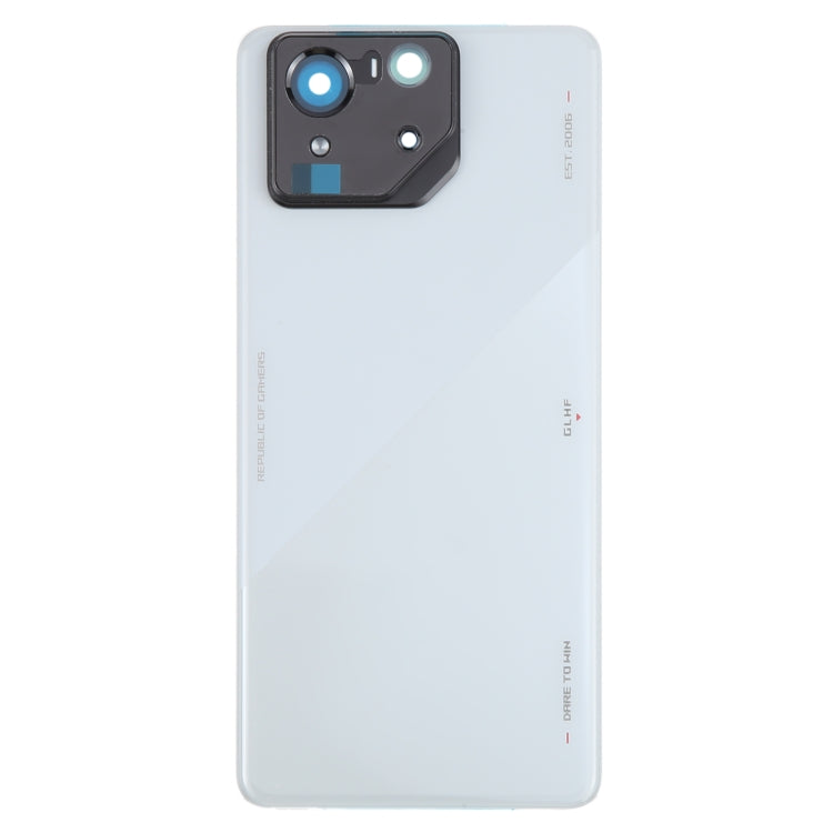 For Asus ROG Phone 8 Pro AI2401 AI2401_A Global Original Glass Battery Back Cover with Camera Frame
