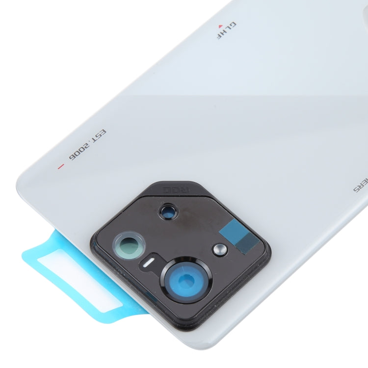For Asus ROG Phone 8 Pro AI2401 AI2401_A Global Original Glass Battery Back Cover with Camera Frame