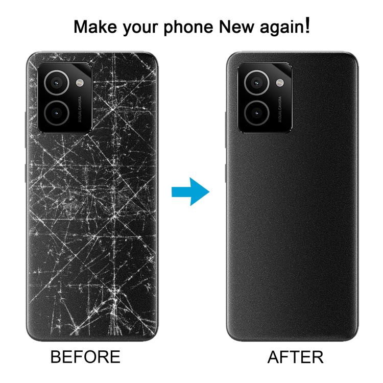 For HMD Vibe Original Battery Back Cover with Camera Lens Frame - Black