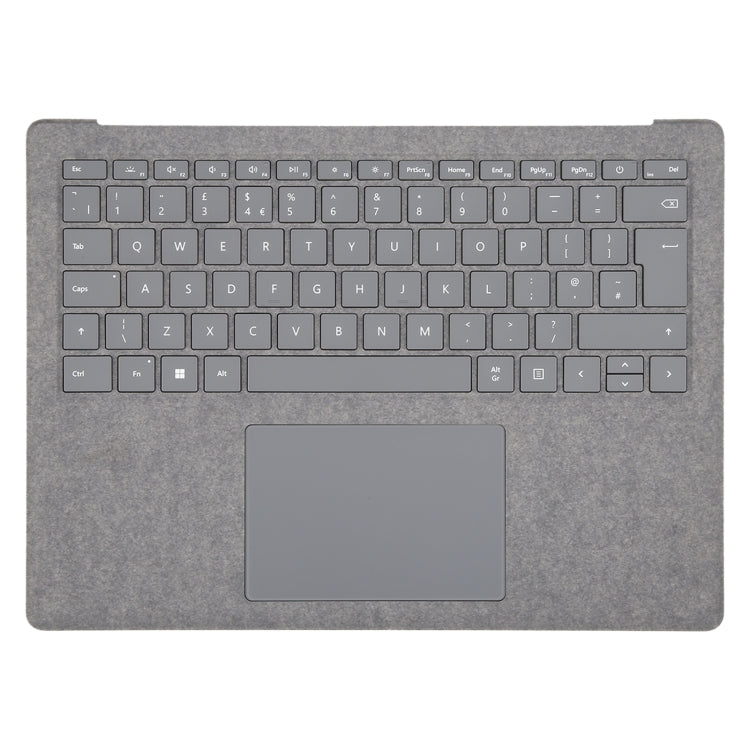 For Microsoft Surface Laptop 3 / 4 / 5 13.5 inch UK Keyboard with C Shell / Touch Board  - Grey