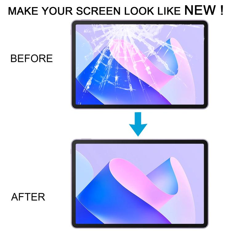 For Huawei MatePad 11 2023 DBR-W10 Front Screen Outer Glass Lens, Bright Version  - Jet Black