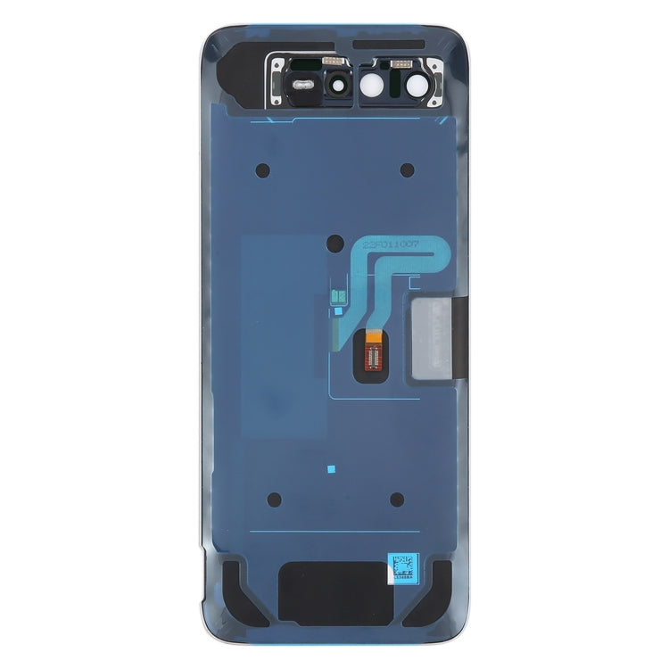 For Asus ROG Phone 6 Pro AI2201-D Glass Battery Back Cover with NFC/LCD - White