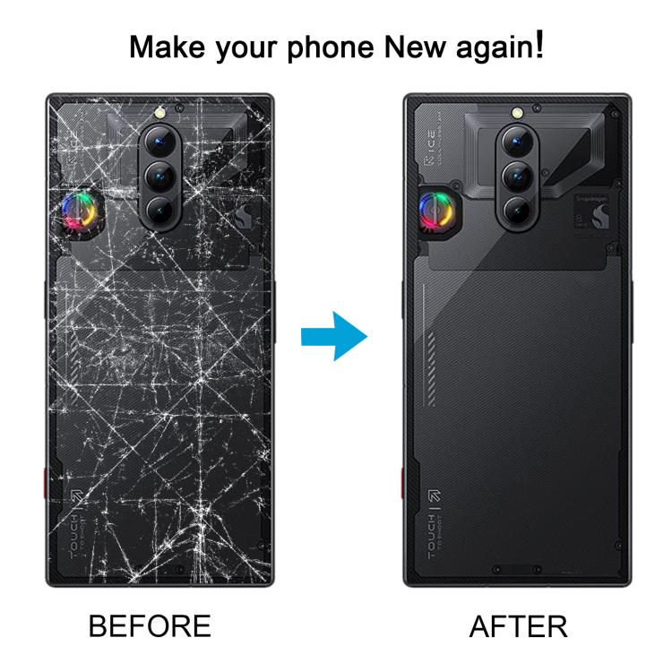 For ZTE nubia RedMagic 8S Pro NX729J Glass Battery Back Cover  - Transparent