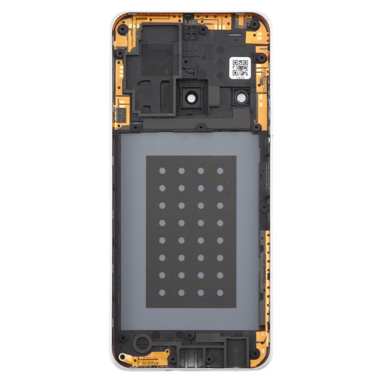 For ZTE Blade A75 5G Z2357N / Blade V60 Smart Glass Battery Back Cover with Middle Frame / Camera Lens Cover - Green