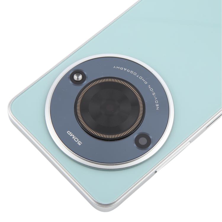 For ZTE Blade A75 5G Z2357N / Blade V60 Smart Glass Battery Back Cover with Middle Frame / Camera Lens Cover - Green