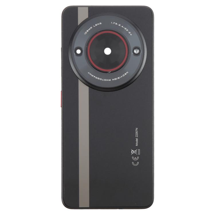 For ZTE nubia Focus Glass Battery Back Cover with Middle Frame / Camera Lens Cover - Black