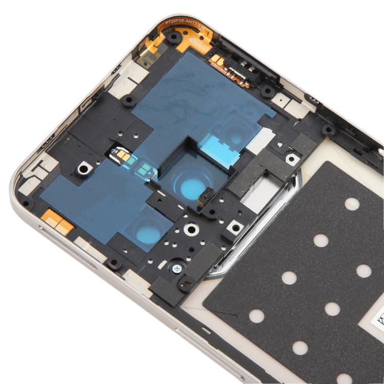 For ZTE nubia Focus Pro Z2351N Leather Battery Back Cover with Middle Frame / Camera Lens Cover - Gold