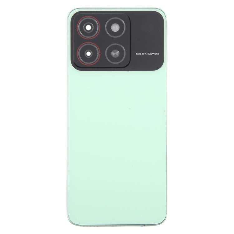 For ZTE Blade A35 Z2453 Battery Back Cover with Middle Frame / Camera Lens Cover - Green