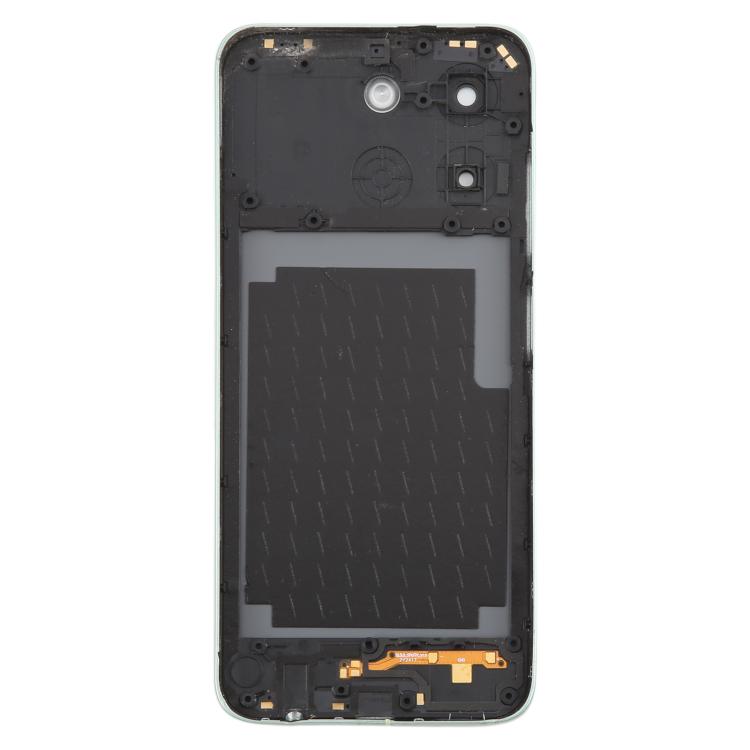 For ZTE Blade A35 Z2453 Battery Back Cover with Middle Frame / Camera Lens Cover - Green