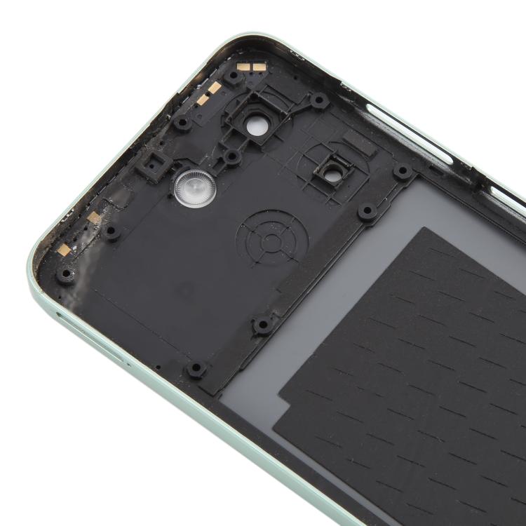 For ZTE Blade A35 Z2453 Battery Back Cover with Middle Frame / Camera Lens Cover - Green